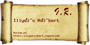 Illyés Róbert névjegykártya