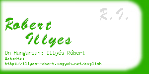 robert illyes business card